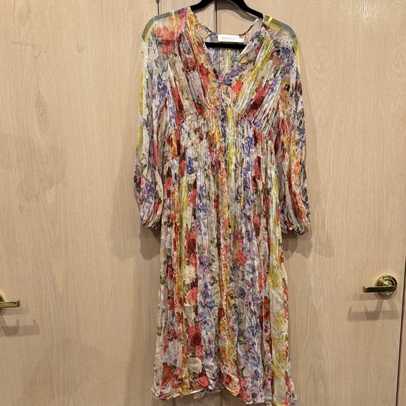 Zimmermann Dresses & Skirts - Zimmermann Multicolor Floral Long Sleeve Dress